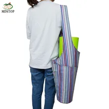 MDSTOP одно плечо сумка для Йога-коврика, большой боковой карман и карман на молнии, водонепроницаемый коврик для йоги ремень для сумки перевозчика