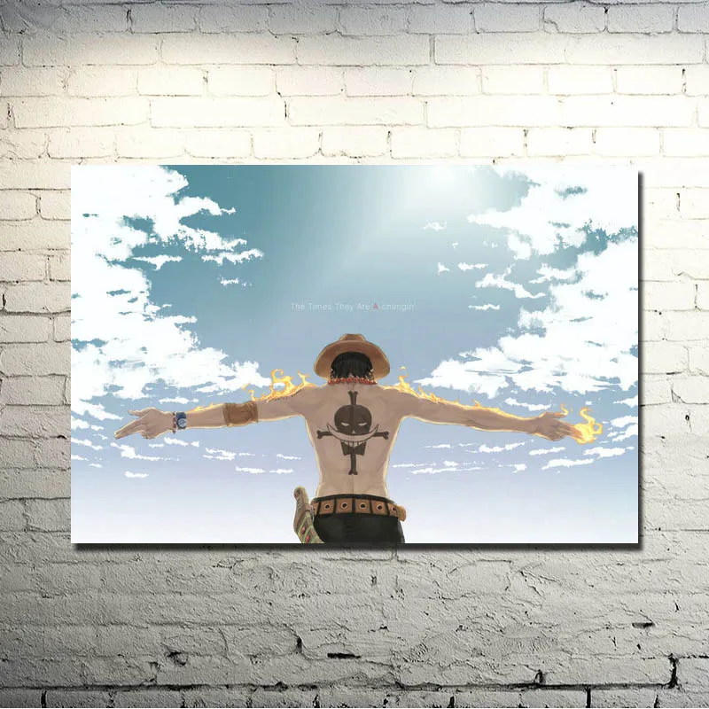 One Piece Strong World персонажи искусства шелковая ткань плакат печать 13x20 дюймов