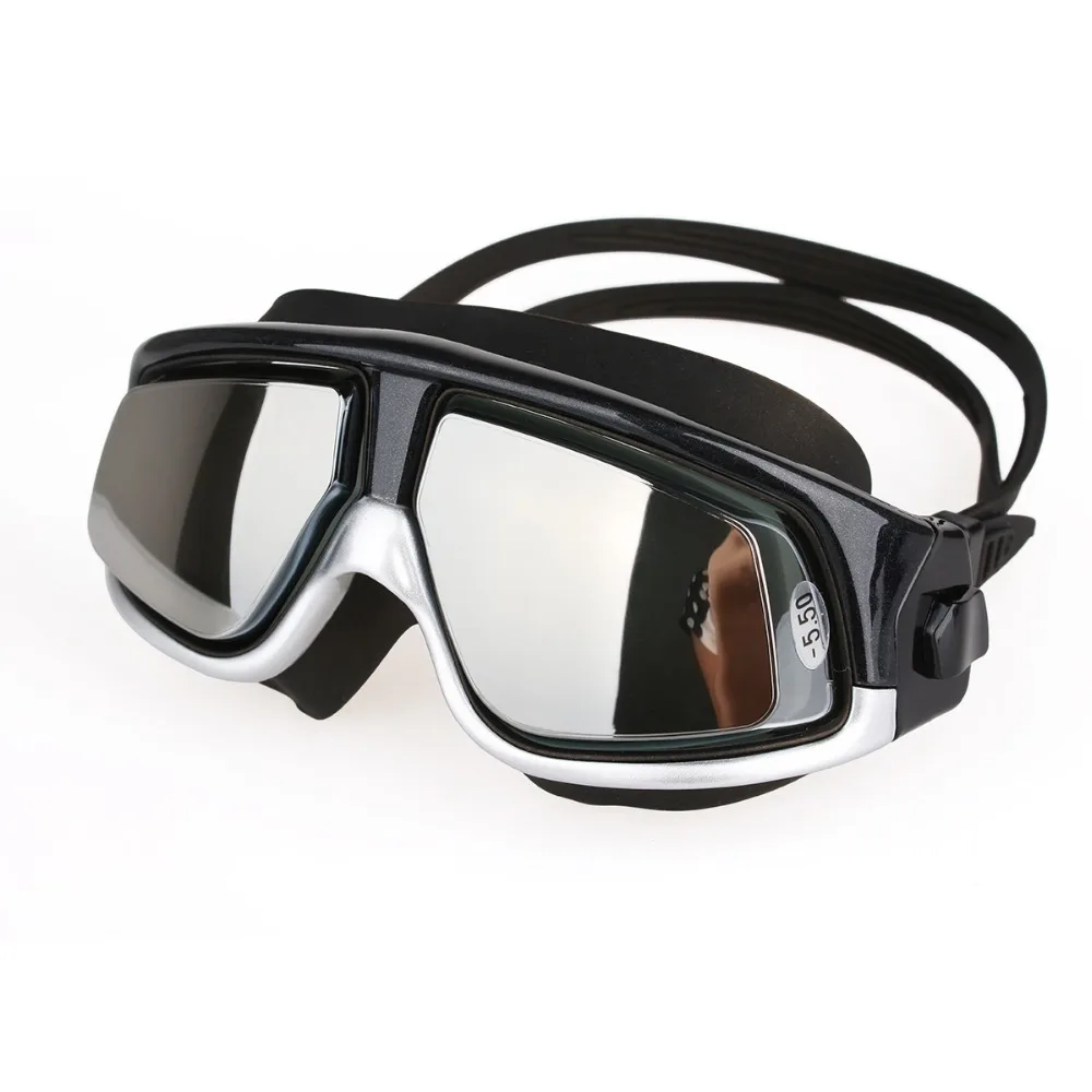 Copozz Nearsighted Swimming Goggles Waterproof Anti Fog UV Eyewear Silicon Mirrored Large Frame Unisex Sport Myopia Swim Mask 6