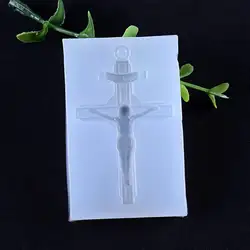 Силиконовые формы изысканный Винтаж Крест Иисус зеркало DIY ювелирных изделий инструменты эпоксидной смолы кристалл ручной работы