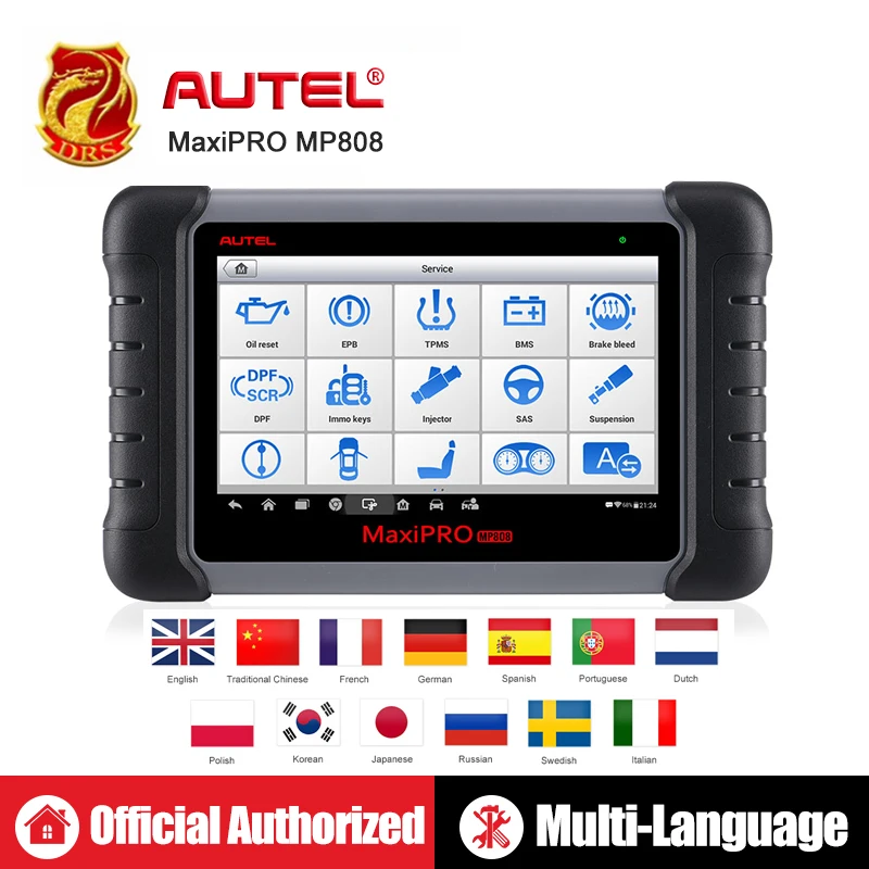 

Autel MaxiPRO MP808 DS808 OBD2 Automotive Scanner OBDII Diagnostics Tool Code Reader Scan Tool Key Coding as Autel MaxiSys MS906