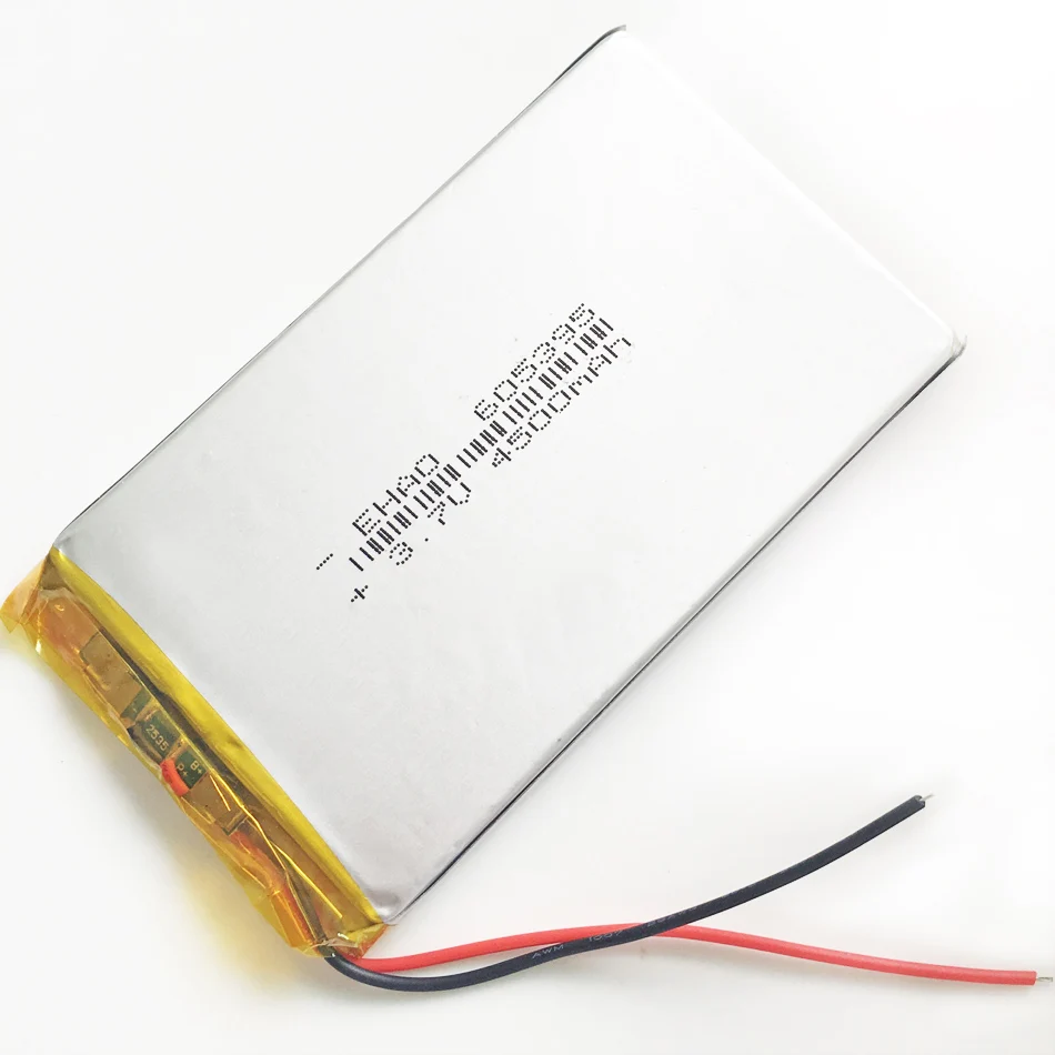 10x3,7 V 4500 mAh полимерный литий-полимерный перезаряжаемый аккумулятор для gps DVD, PAD Электронная книга планшет ПК блок питания для ноутбука видеоигра 605395