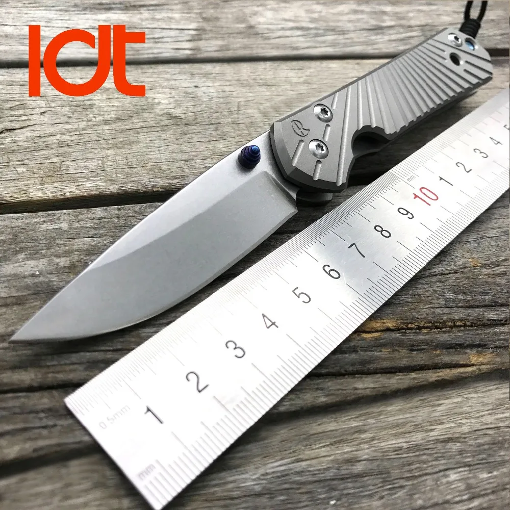 ФОТО LDT Starbenza 25 Folding Knife Tactical Knife D2 Blade Titanium TC4 Handle Survival Hunting Knives Outdoor Camping EDC Tools OEM