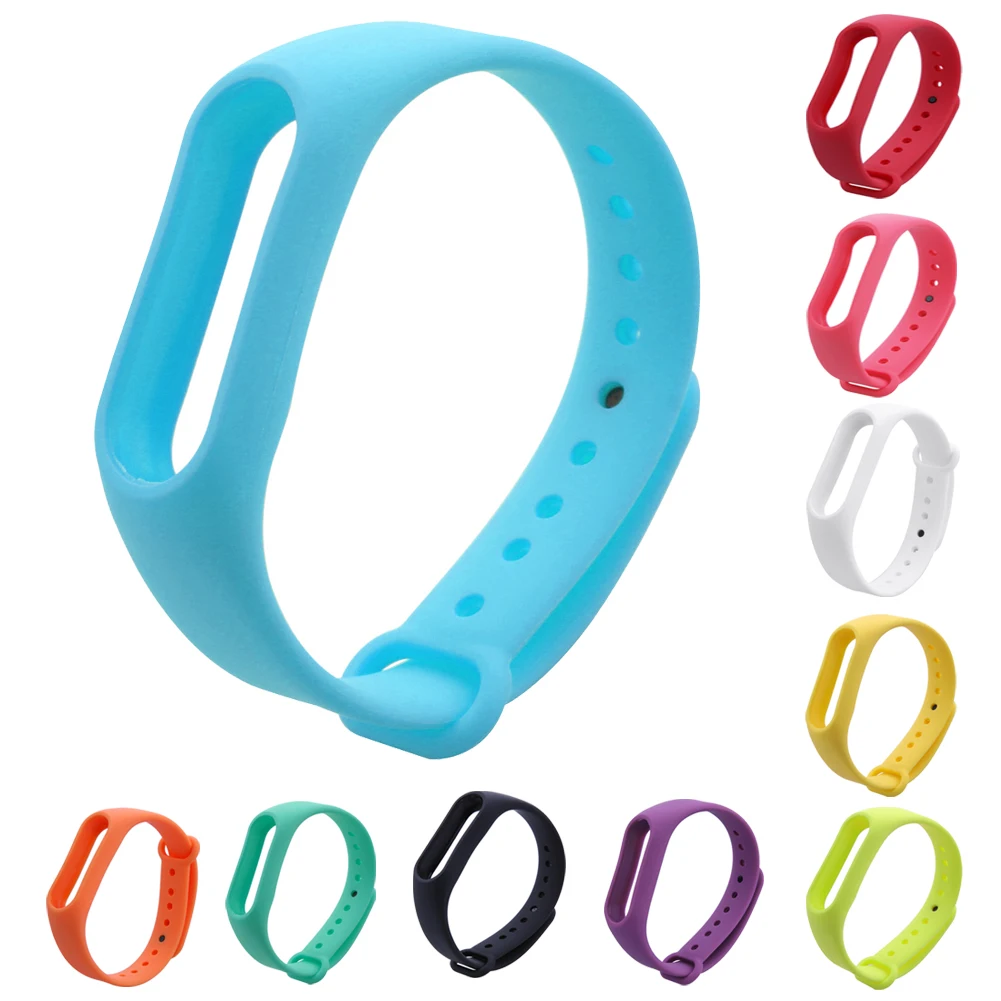 

Replace Strap for Xiaomi Mi Band 2 Silicone Wristbands for Mi Band 2 Smart Bracelet 10 for Xiao Mi Band 2
