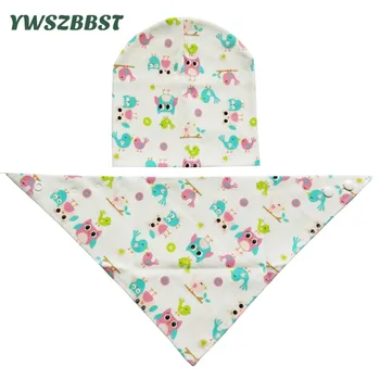 

Fashion Baby Bib Cotton Baby Hats and Bandana Bib 0 to 18 Months Child cotton Baby cap and bibs 2pcs/set Newborn Baby Gifts
