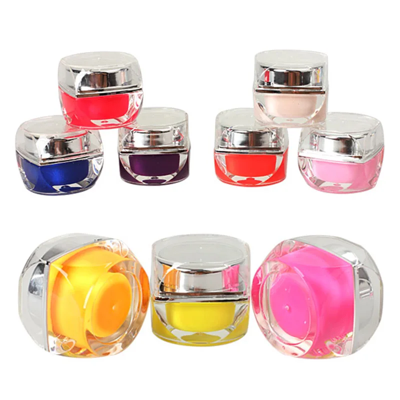 

12 Pots Color 3D Nail Art Design Decoration Glaze UV Gel Builder DIY 8ml OA66