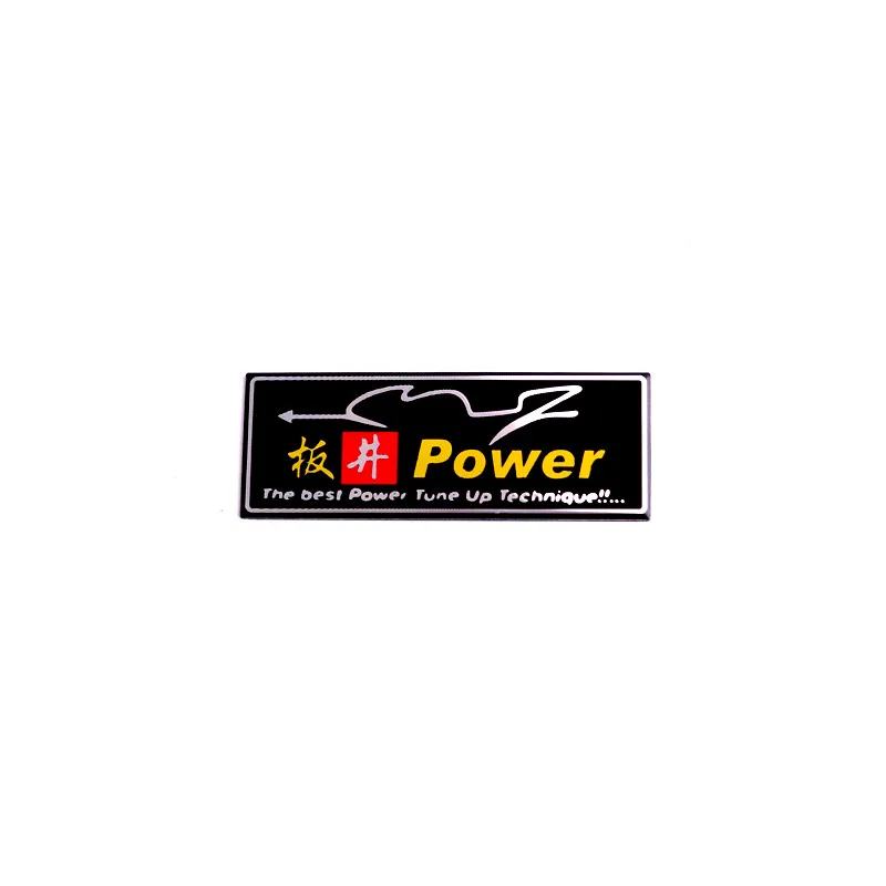 

Aluminum 3D Heat-resistant Motorcycle Exhaust Pipes Sticker Scorpio Yoshimura Emblem Akrapovic Logo Power 95mm X 35mm