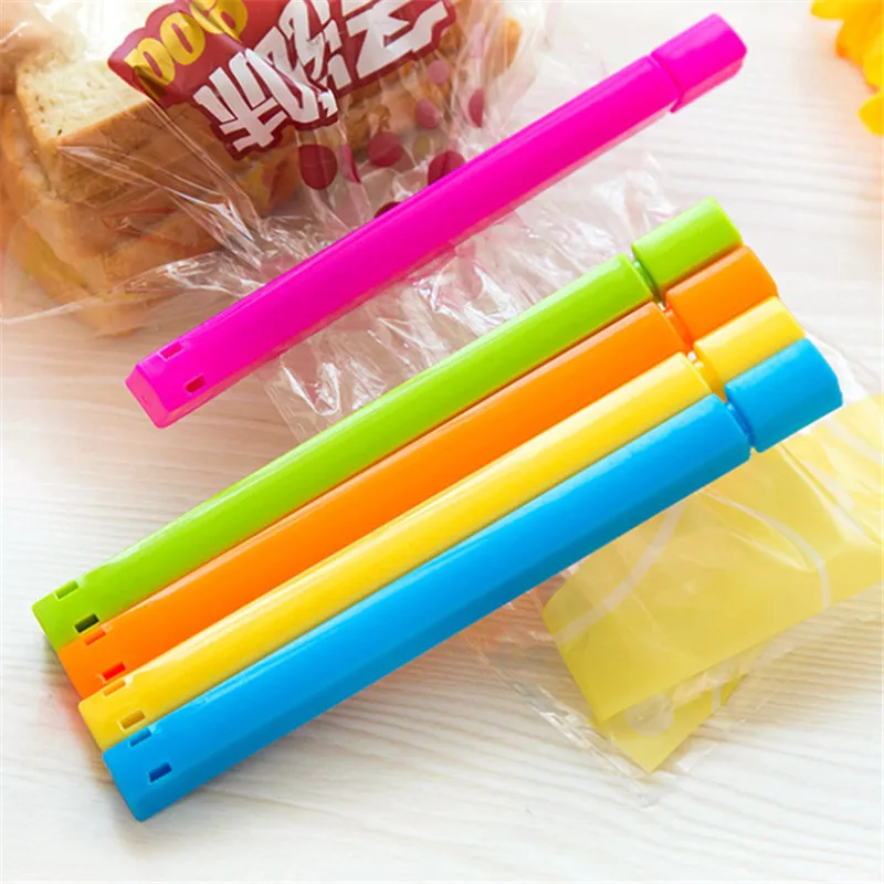 5pcs/lot Food Bag Storage Sealing Clip Multicolors Plastic Food