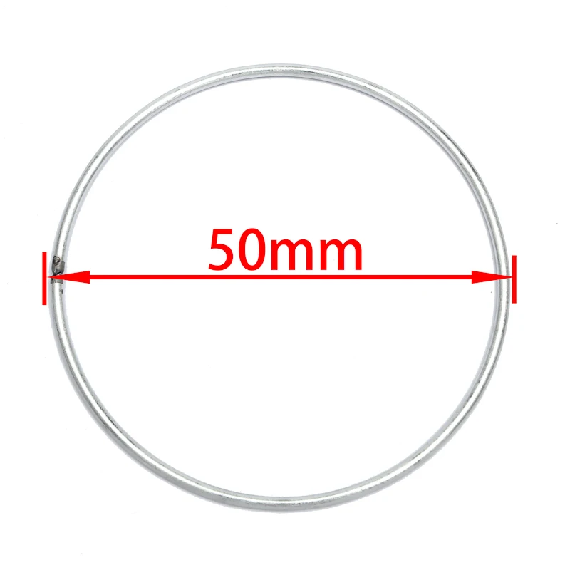10pcs 35-200mm Dream Catcher Reve Circle Rings Findings Hanging Round cercle metal pour attrape reve Net Jewelry DIY 