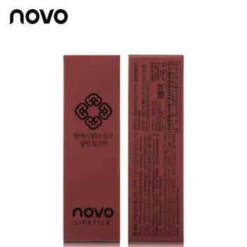 

NOVO Matte Silky Smooth Nozzle Red Velvet Moisturizing Lipstick Eat Soil Color Pumpkin Color Naked Brick Red