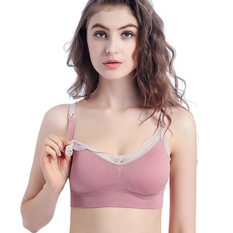

Breastfeeding Bra Pregnancy Clothes Lace Maternity Nursing Bra Feeding Bra for Soutien Gorge Allaitement Women