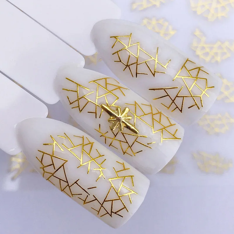 

10PCS 3D Gold Platingr Feather Flower Butterfly Nail Sticker Design Decal for Nails Decoration Nail Art Manicure YZW6008-YZW6072