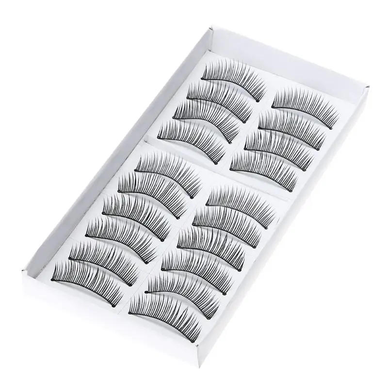

10 Pair/Set Long False EyeLashes 100% Handmade High Quality Super Thick Fake False 3D Eye Extension For Eyes Makeup