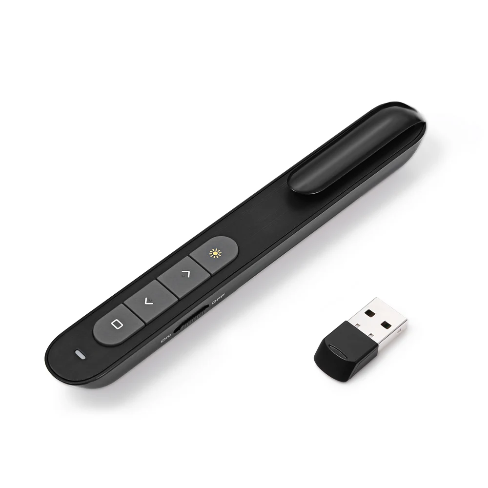 PP927 2 4 ГГц Беспроводная лазерная указка PowerPoint PPT Презентация USB радиочастотный