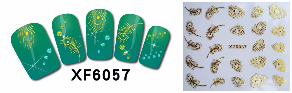 XF6057-2015-New-Gold-Silver-Fashion-style-Water-Transfer-Stickers-3D-Design-DIY-Nail-Art-Decorations (1)
