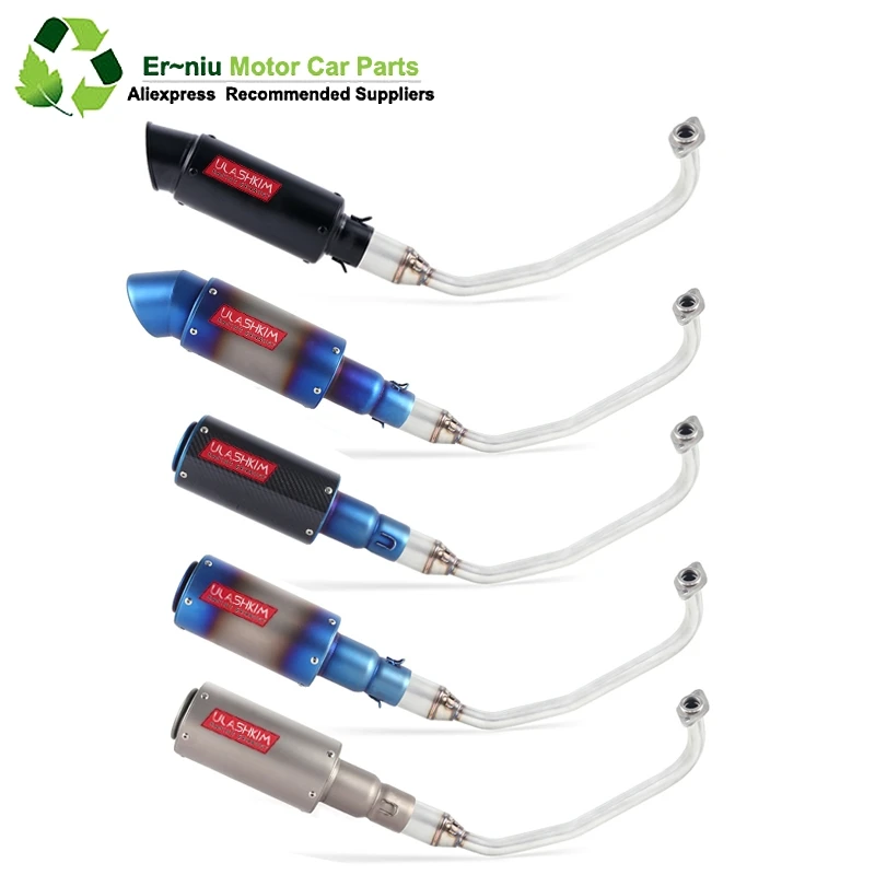 

PCX 125 150 Motorcycle Scooter Exhaust Muffler Full System Middle Pipe Slip-On Escape Fit For HONDA PCX125 PCX150