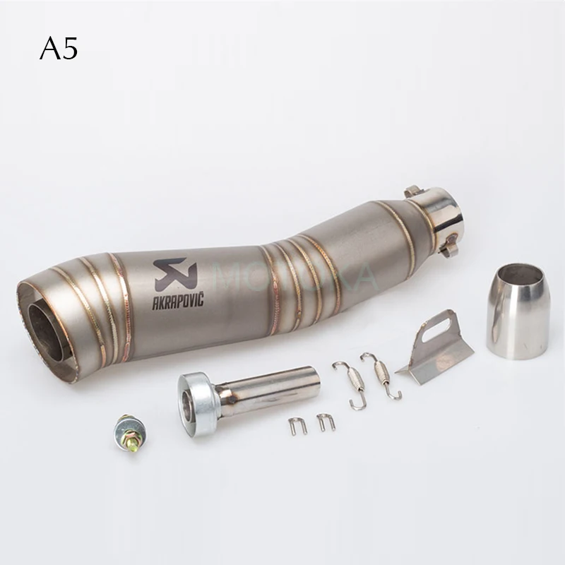 Silenciador Universal de Escape de motocicleta Ninja250 CB400 Akrapovic Racing Sistema completo láser Leovince HP GP tubo de Escape tubo S