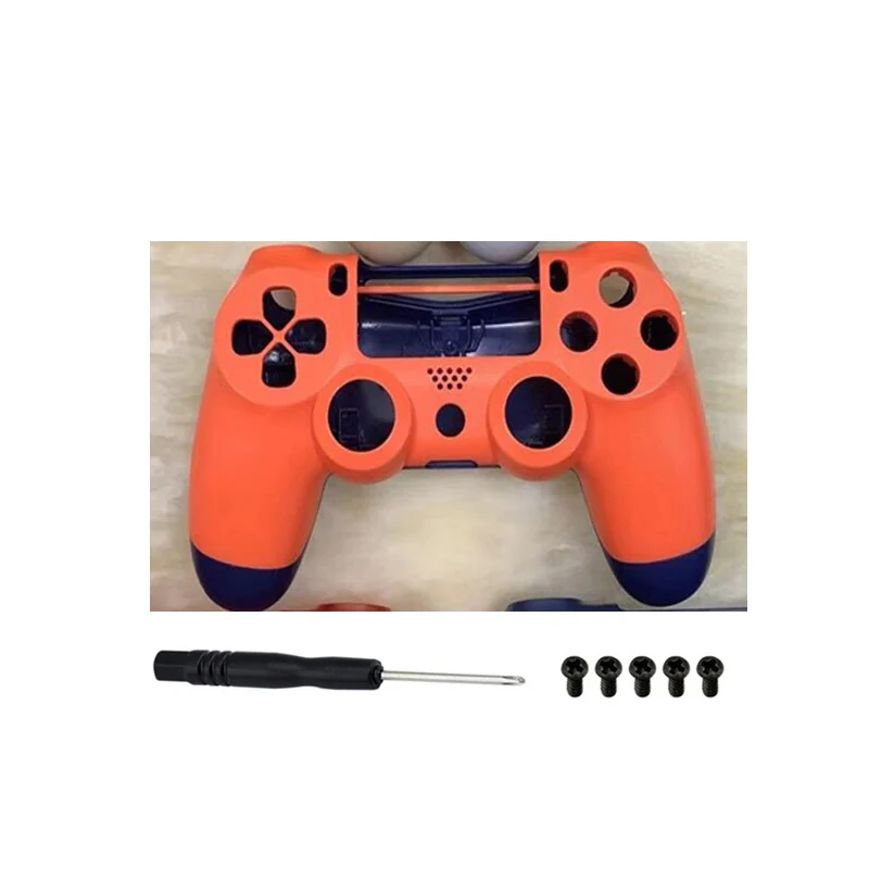 PS4 Pro 4,0 корпус контроллера JDS 040 Сменный Чехол для sony Playstation 4 Pro Dualshock 4 Pro JDM-040 Gen 2th V2 - Цвет: Orange and Blue