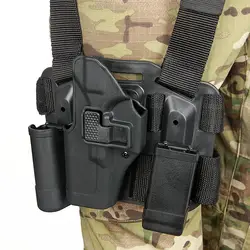 PPT тактическая кобура для Glock 17 с Подсумки для магазинов на ноги с подсумок правой и левосторонняя кобура черный пустынный для охоты gs7-0089