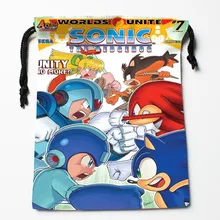 Изготовленные на заказ сумки Mega Man sonic Drawstring на заказ напечатанные подарочные сумки больше размеров 27x35 см компрессионные сумки