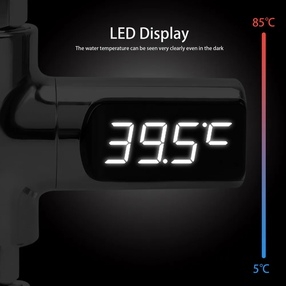 DIYWORK LCD цифровой измеритель температуры воды монитор для дома душ ванная комната