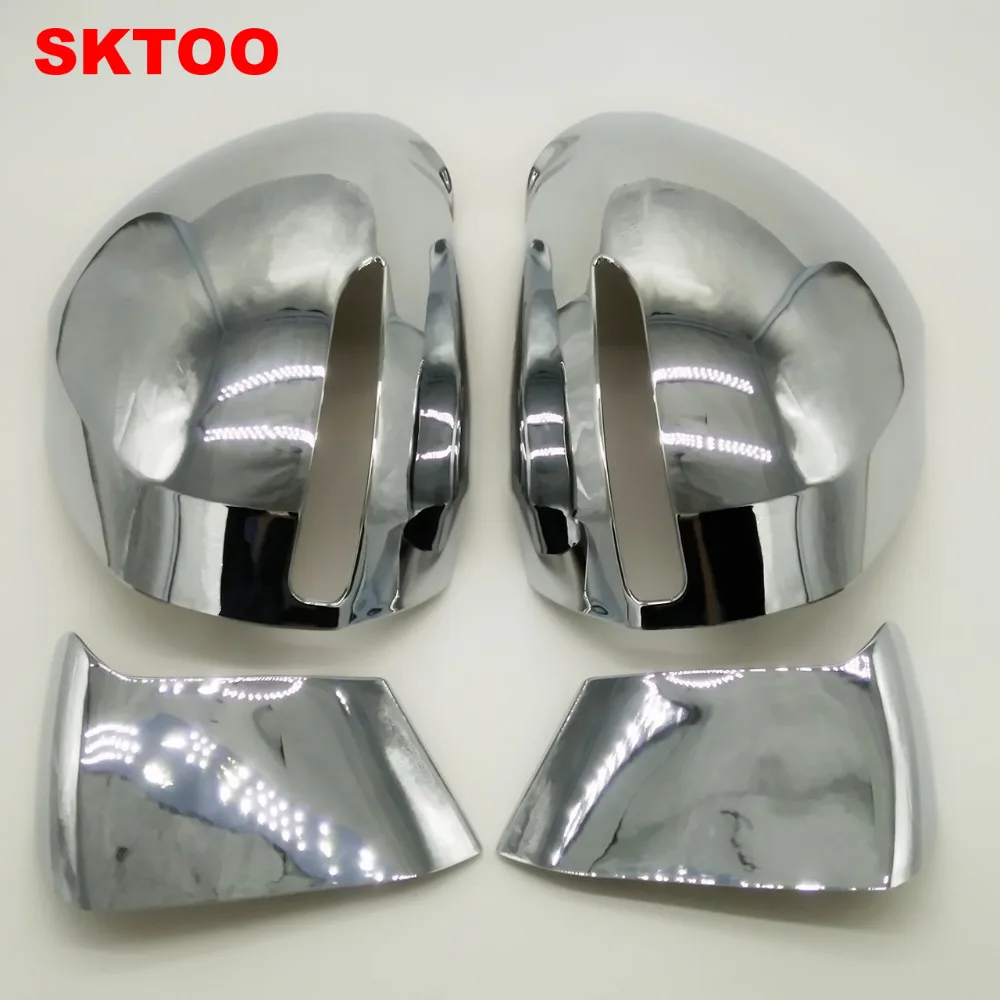

SKTOO 4PCS/Set Car Stying Fit For 2013-2015 Peugeot 3008 Door Side Wing Mirror Chrome Cover Rear View Cap Accessories