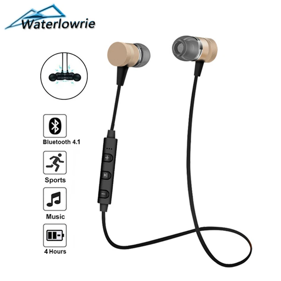 WaterLowrie спортивные наушники беспроводные Bluetooth магнит тренажерный зал наушников