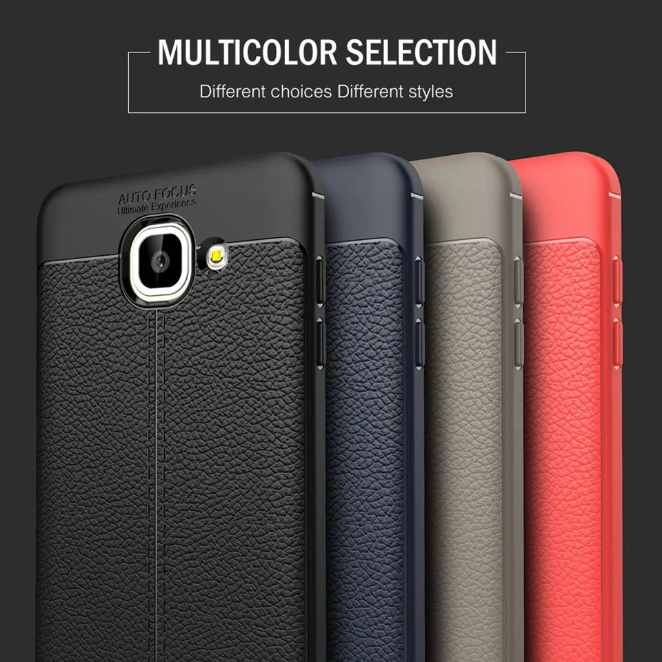 Luxury Case For Samsung Galaxy J7 Max Cover Litchi PU Lether Soft Business Silicon Back Coque | Мобильные телефоны и