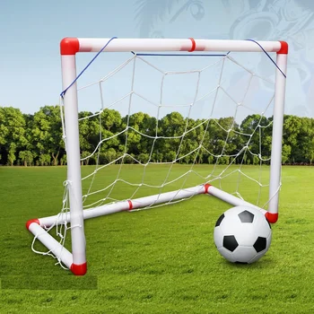 

Newest DIY Children Sports Soccer Goals with Soccer Ball and Pump Practice Scrimmage Game Football Gate for Children