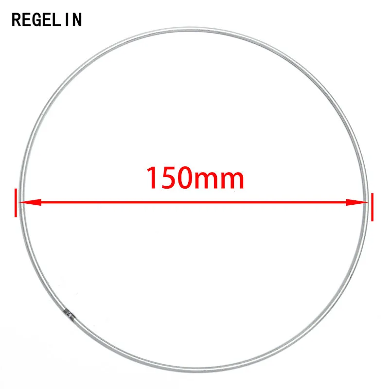 REGELIN большой размер 400-35 мм Ловец снов Reve круглые кольца фурнитура Висячие круглые cercle металлические pour attrape reve Net DIY 10 шт - Цвет: 150mm