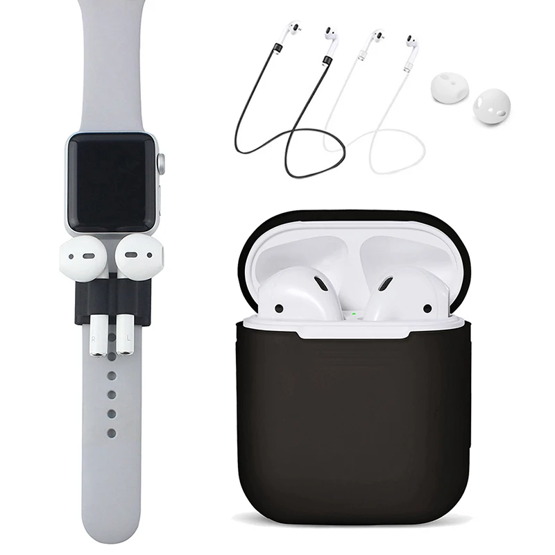 [Аксессуары наборы 4] Anti Потерянный силиконовый держатель для Airpods анти