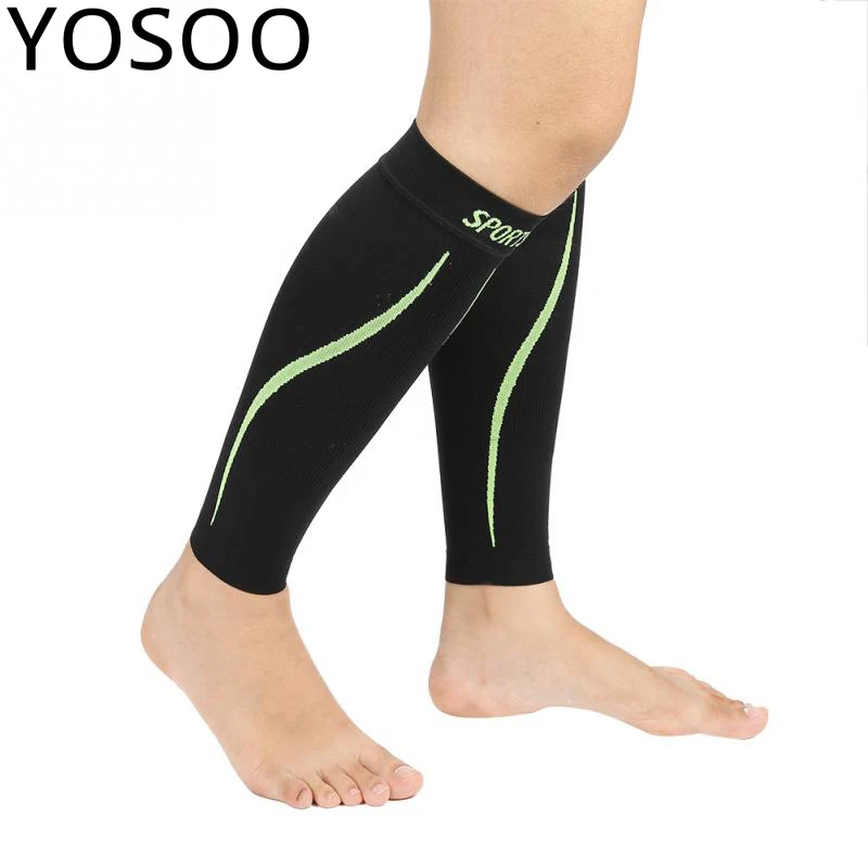 Sports Leg Calf Brace Sleeve Shin Support Compression Running Exercise