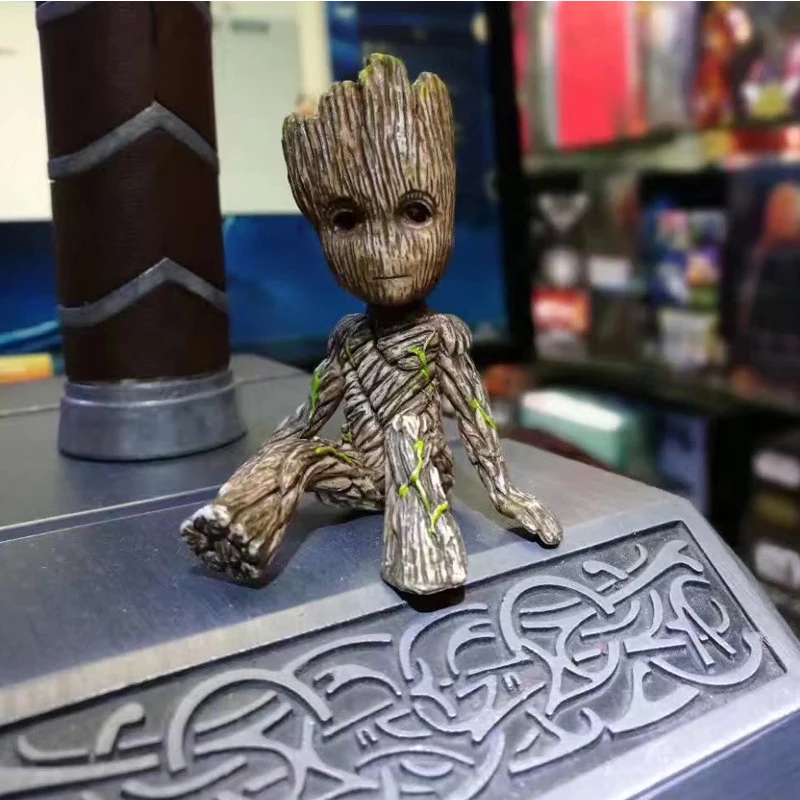 

5 Piece Guardians Of The Galaxy 2 Tree Man Grout Sitting Collectible Anime Toy PVC Cartoon Mini Action Figure Doll Toys model