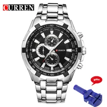 CURREN 8023 Hommes Montres Top Marque De Luxe Hommes Militaire Montres Complet En Acier Inoxydable Sport Montre Homme Relogio Militaire Poignet