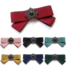 Элегантный галстук-бабочка унисекс для взрослых и детей; галстук-бабочка со стразами и кристаллами; Свадебный галстук; школьная форма; подарок; аксессуар для галстука-бабочки