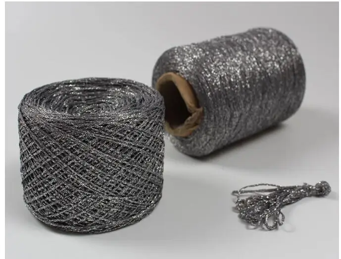 TPRPYN 100 г металлическая пряжа для вязания и вязания крючком matethread DIY пряжа для вязания крючком металлик+ хлопок металлизированная нить