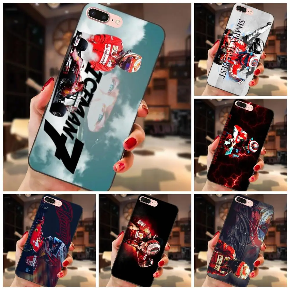 

For Samsung Galaxy A3 A5 A6 A6s A7 A8 A9 Star Plus 2016 2017 2018 Soft Hipster Case Kimi Raikkonen - Iceman (helmet Colou