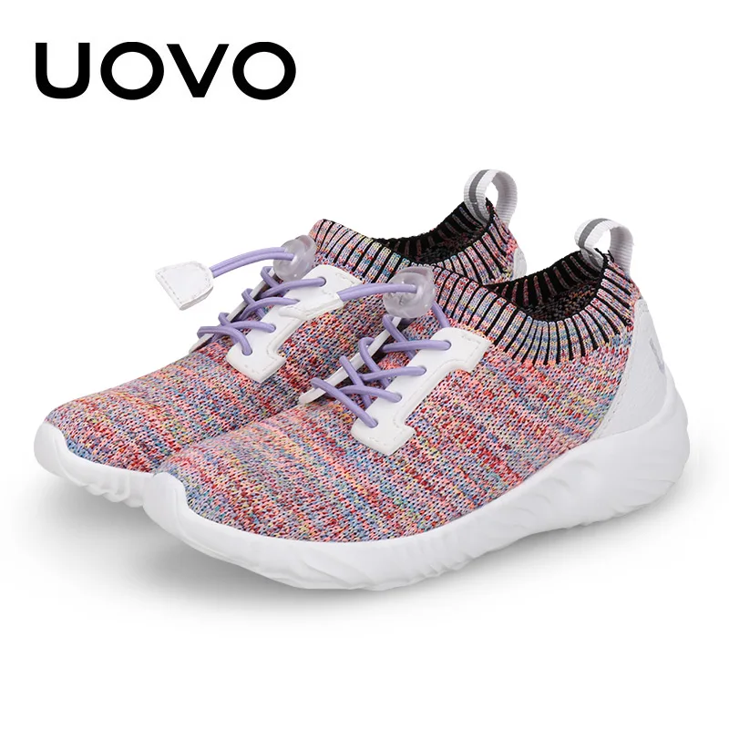 UOVO/Детская спортивная обувь; кроссовки для мальчиков; Весенняя детская дышащая сетчатая обувь для мальчиков и девочек; модные кроссовки;#30-39