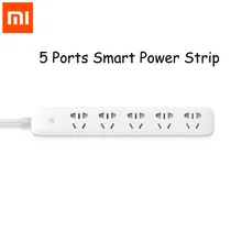 Caliente Original Xiaomi Qingmi Casa Inteligente Regleta 5 Puertos Socket enchufe 5 V 2A Cargador Rápido Wifi App Remoto Inalámbrico de encendido/apagado