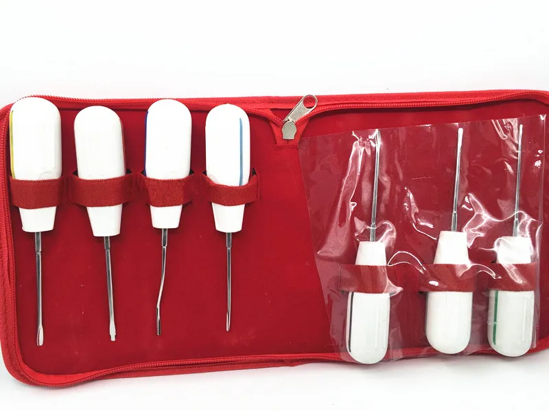 Alta Qualidade Curvado Raiz Elevador Odontologia Dentista Instrumento Dental Dentes Branqueamento Equipamentos Aço Inoxidável 7pc 3 dentista instrumento dental dentes branqueamento equipamentos dentista aço inoxidável