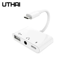 UTHAI C35 тип-c до 3,5 мм аудио USB OTG адаптер USB-C к PD интерфейс быстрой зарядки Мульти адаптер для Macbook Android otg