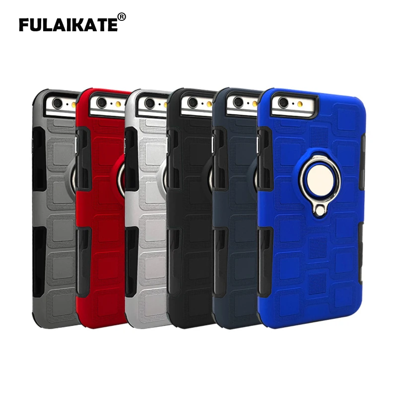 FULAIKATE Universal Case for iPhone 6s 7 Plus Ring Stand Back Cover 8 Soft Funda Ice Cube Phone Protective Cases | Мобильные