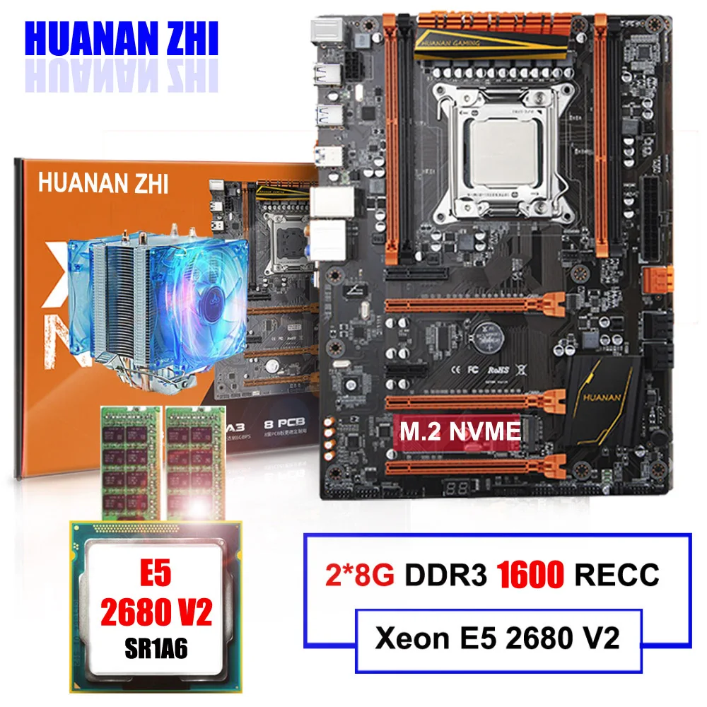 #^Special Price M.2 motherboard on sale HUANAN ZHI DELUXE X79 LGA2011 motherboard with CPU Intel Xeon E5 2680 V2 with cooler RAM 16G(2*8G) RECC #^Special Price M.2 motherboard on sale HUANAN ZHI DELUXE X79 LGA2011 motherboard with CPU Intel Xeon E5 2680 V2 with cooler RAM 16G(2*8G) RECC