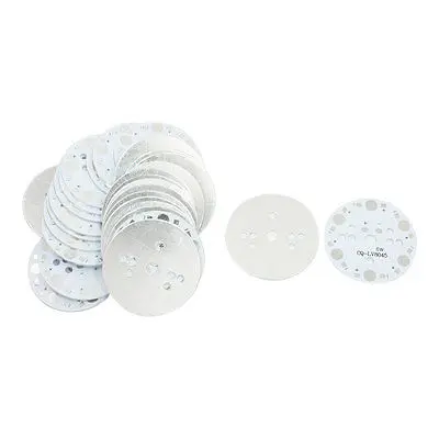 

30PCS 49mm Round Aluminum PCB Circuit Board for 6 x 1W/3W LED in Series