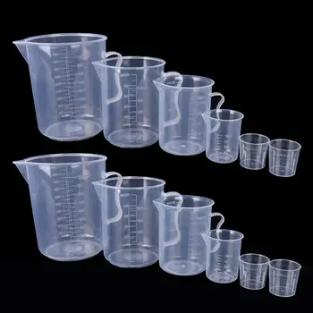 

Transparent Plastic Measure Jug Pour Spout Surface Kitchen Laboratory Measuring Cup Scale Cooking Tool 20/30/50/300/500/1000ML