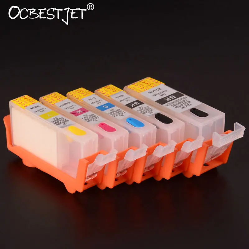 

OCBESTJET PGI-820 CLI-821 Refillable Ink Cartridge For Canon PIXMA Series (China) IP3680 MX638 Printer With Permanent Chip