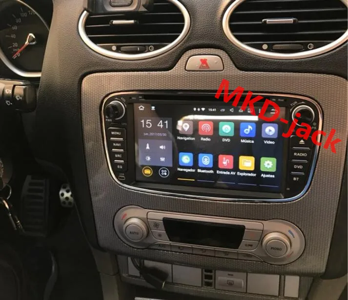 Flash Deal MEKEDE support 4G SIM Android 7.1 2G RAM Car DVD Player RDS Radio GPS For FORD Mondeo S-MAX Connect FOCUS 2 2008 2009 2010 2011 5