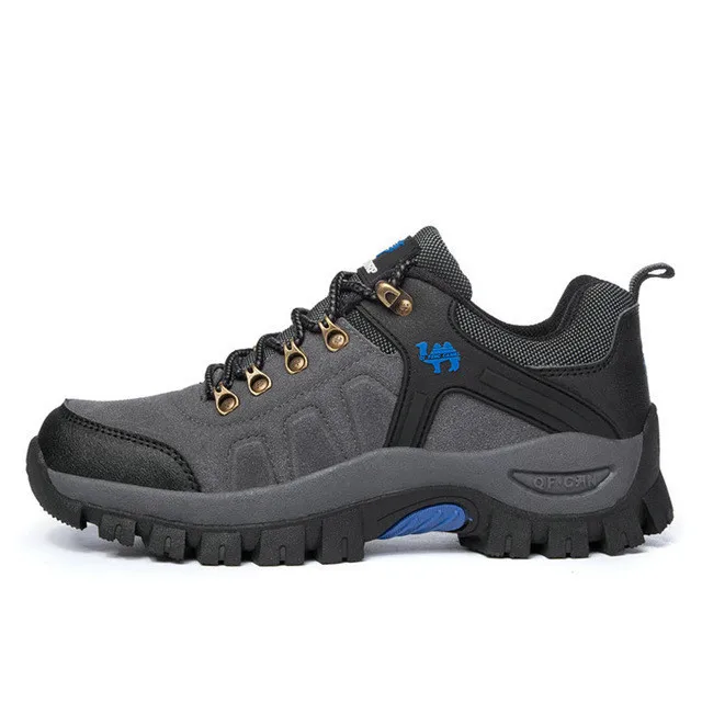 

Suede Leather Outdoor Hiking Shoes Men & Women Autumn Shock Absorption Breathable Walking Climbing Brand Quality Trekking Shoes