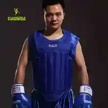 KANGRUI Sanda MMA Бокс тхэквондо карате нагрудный протектор для взрослых детей красный синий нагрудная из ткани Оксфорд защитное снаряжение