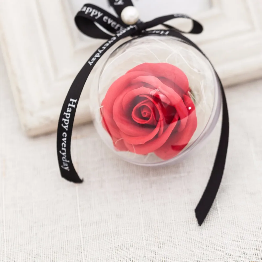 1 шт. декор в виде цветка розы пластик мяч кулон мыло цветок украшения подарок ко Дню Святого Валентина #40